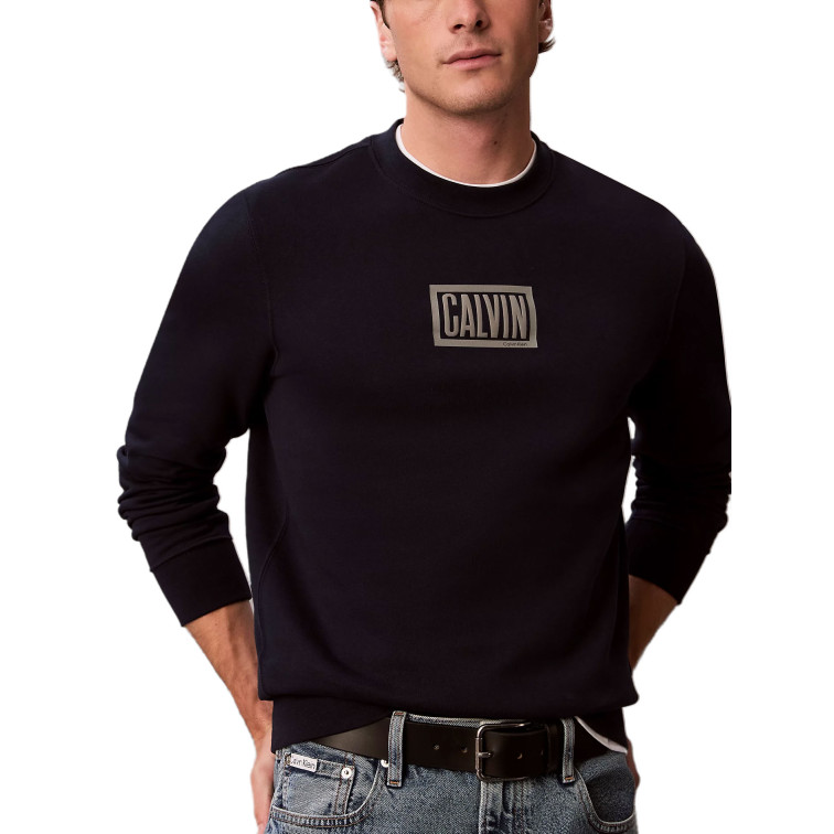 SUDADERA HOMBRE  CALVIN KLEIN M LS 350TERRY EU CLVIN BOX LOG