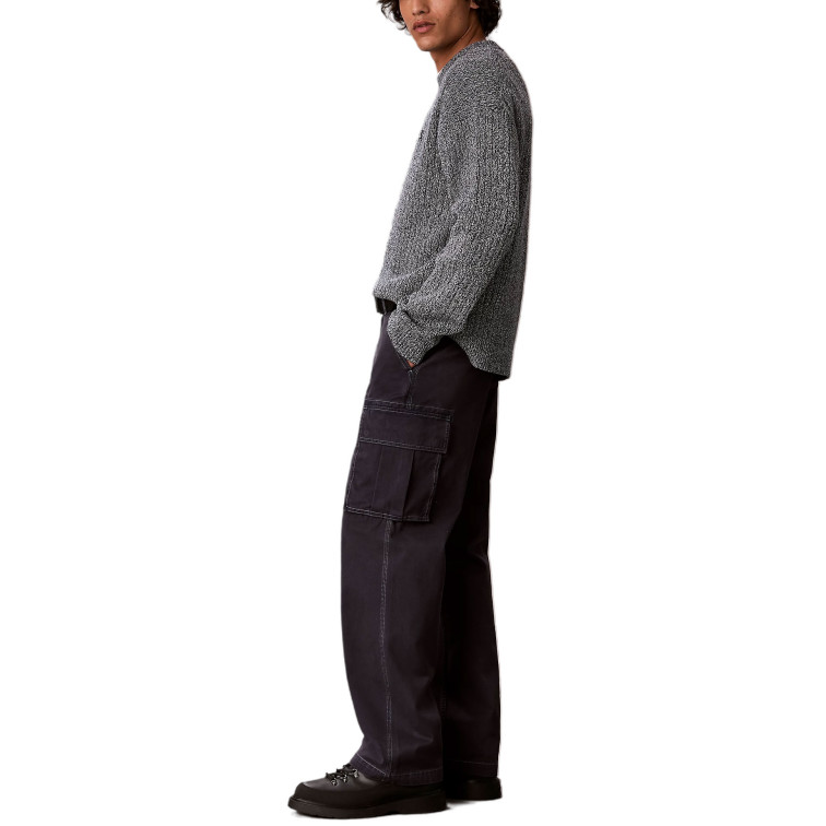 JERSEY HOMBRE  CALVIN KLEIN M VERTICAL RIB CTTN CREWNK SWT