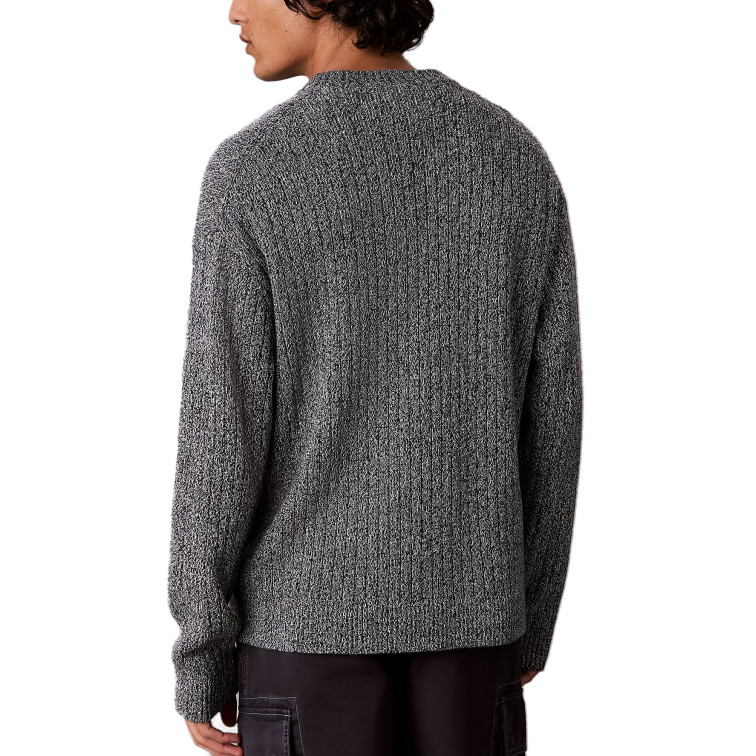 JERSEY HOMBRE  CALVIN KLEIN M VERTICAL RIB CTTN CREWNK SWT