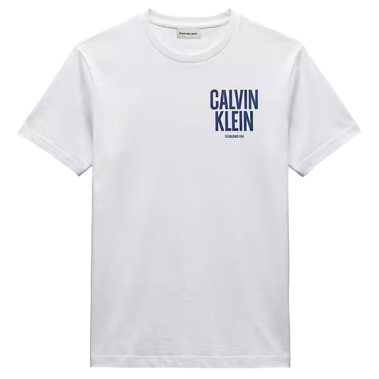 CAMISETA HOMBRE  CALVIN KLEIN SS 30S EU BLOCK FONT CALVIN BC