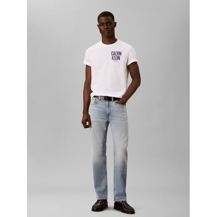 CAMISETA HOMBRE  CALVIN KLEIN SS 30S EU BLOCK FONT CALVIN BC