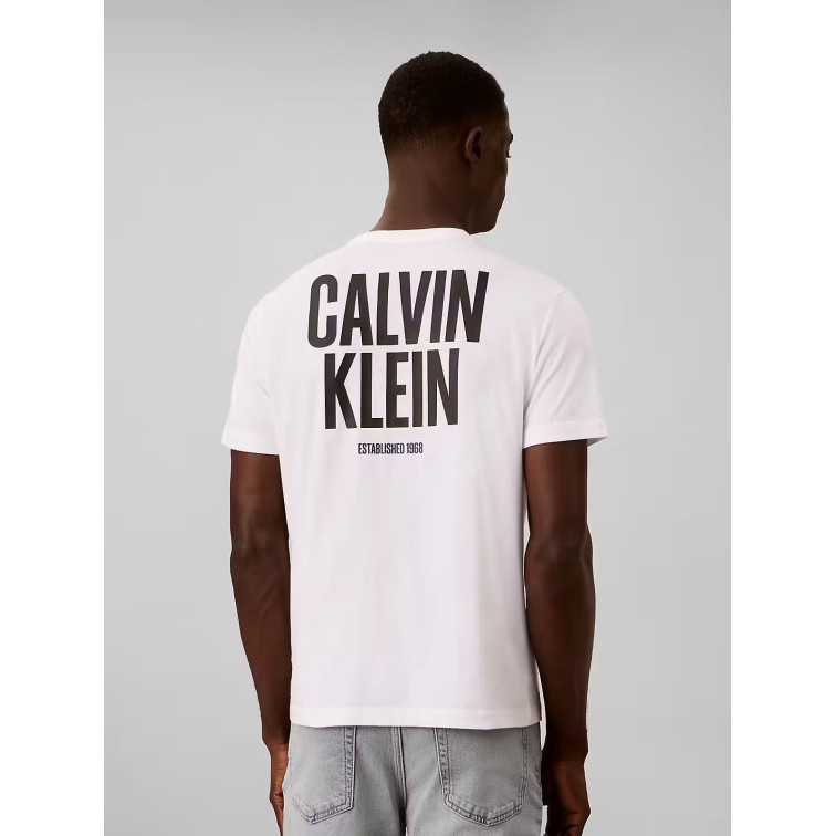 CAMISETA HOMBRE  CALVIN KLEIN SS 30S EU BLOCK FONT CALVIN BC