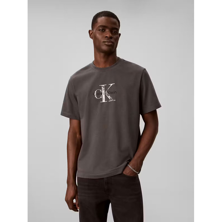 CAMISETA HOMBRE  CALVIN KLEIN SS 20S EZ DISTRESSD MNLGO GRAP