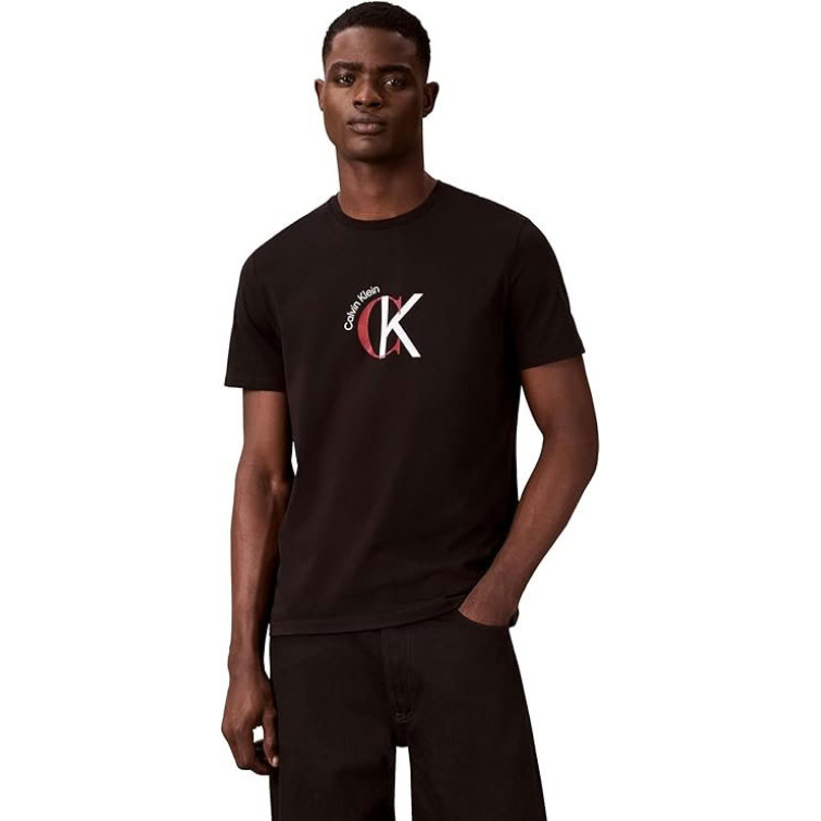 CAMISETA HOMBRE  CALVIN KLEIN M SS 30S WHSL CKJ 2TONE CK GRA