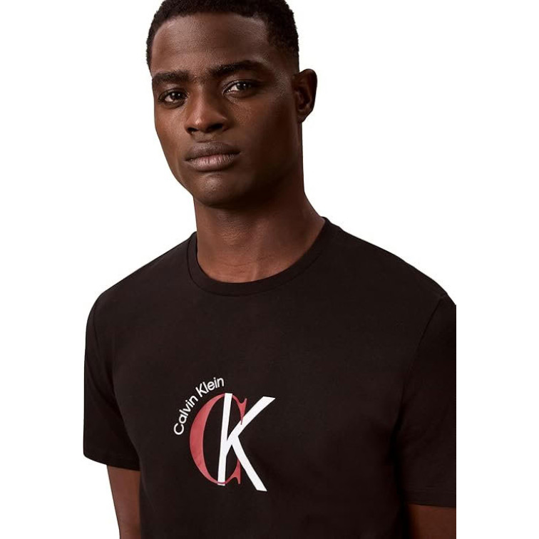 CAMISETA HOMBRE  CALVIN KLEIN M SS 30S WHSL CKJ 2TONE CK GRA