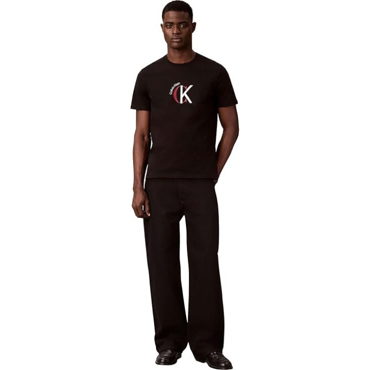 CAMISETA HOMBRE  CALVIN KLEIN M SS 30S WHSL CKJ 2TONE CK GRA