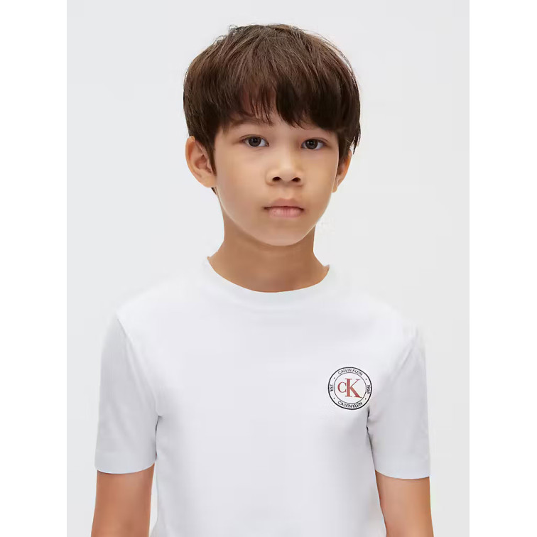CAMISETA NIÑO  CALVIN KLEIN B CK SMALL CHEST CIRCLE SS T-S