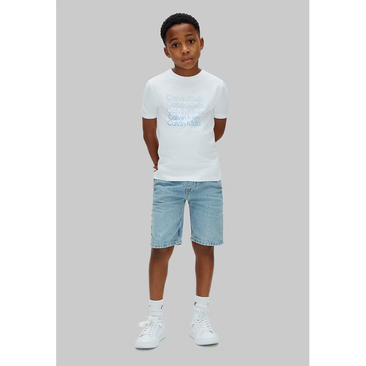 CAMISETA NIÑO  CALVIN KLEIN B STACKED LOGO SS T-SHIRT