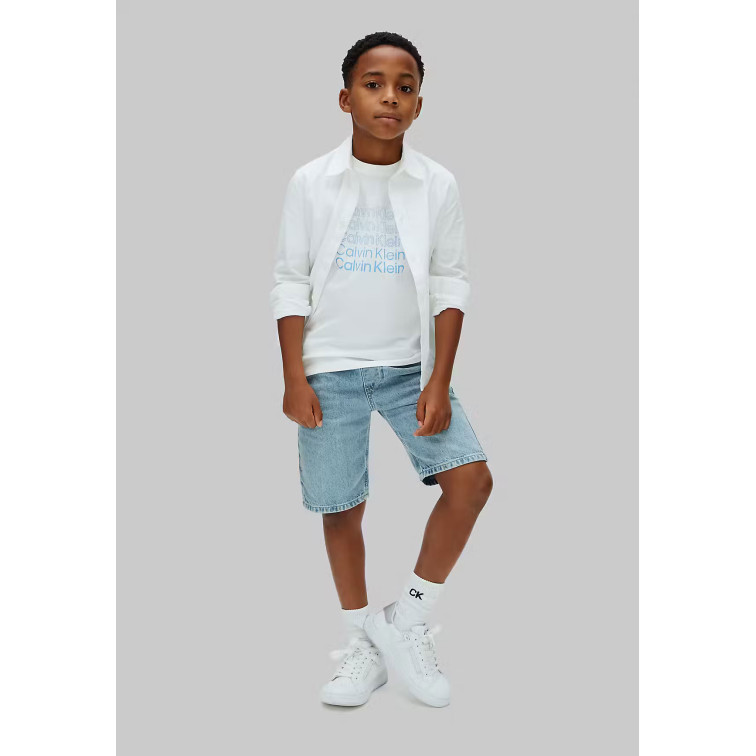CAMISETA NIÑO  CALVIN KLEIN B STACKED LOGO SS T-SHIRT