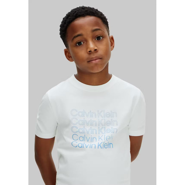 CAMISETA NIÑO  CALVIN KLEIN B STACKED LOGO SS T-SHIRT