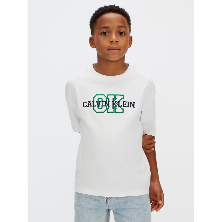 CAMISETA NIÑO  CALVIN KLEIN B VARSITY LOGO SS T-SHIRT
