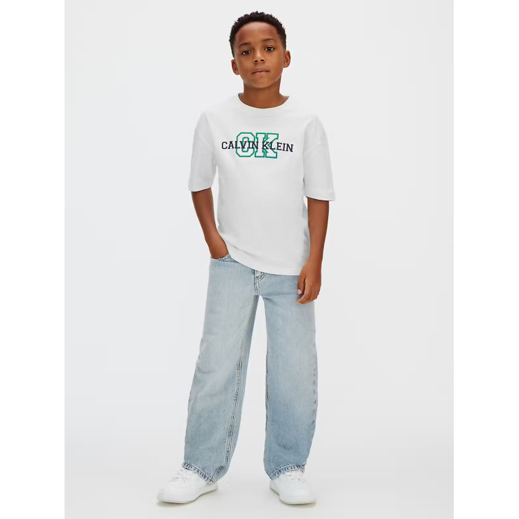 CAMISETA NIÑO  CALVIN KLEIN B VARSITY LOGO SS T-SHIRT