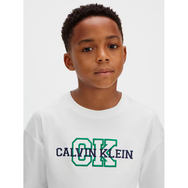 CAMISETA NIÑO  CALVIN KLEIN B VARSITY LOGO SS T-SHIRT