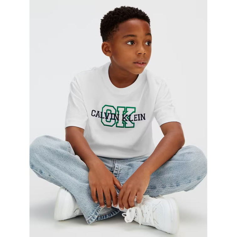 CAMISETA NIÑO  CALVIN KLEIN B VARSITY LOGO SS T-SHIRT