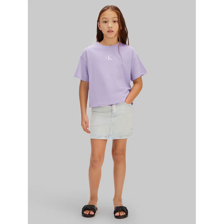 CAMISETA NIÑA  CALVIN KLEIN G CK LOGO BOXY T-SHIRT SS