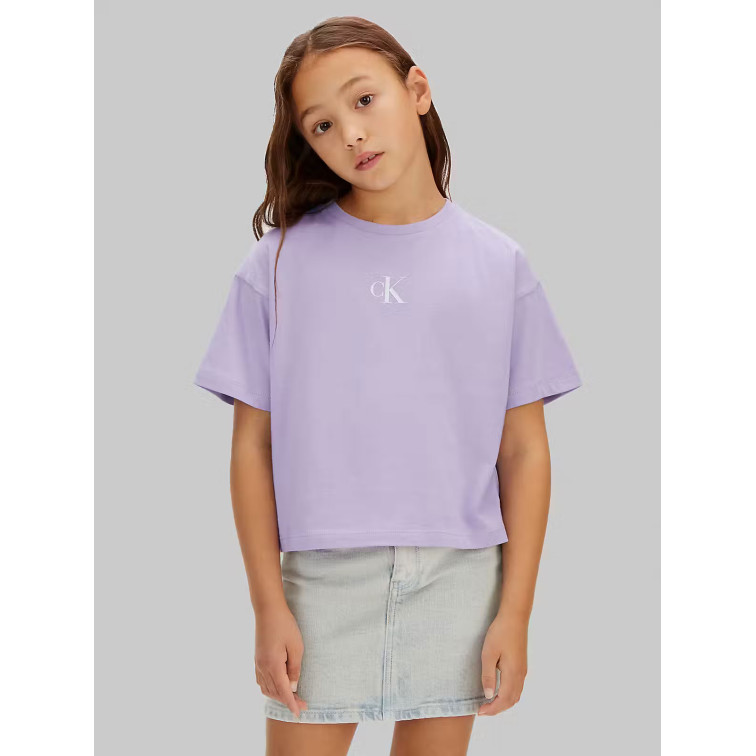 CAMISETA NIÑA  CALVIN KLEIN G CK LOGO BOXY T-SHIRT SS
