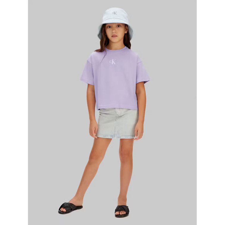 CAMISETA NIÑA  CALVIN KLEIN G CK LOGO BOXY T-SHIRT SS