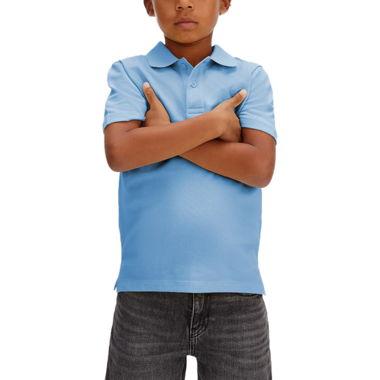 POLO PIQUÉ NIÑO CALVIN KLEIN CON LOGO BORDADO