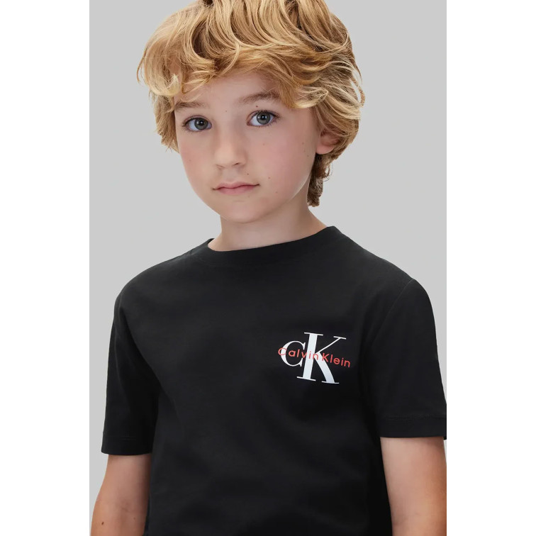 UNISEX SMALL CHEST MONOLOGO SS T-SHIR BEH
