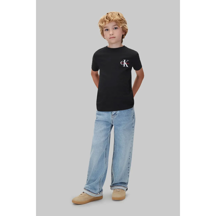 UNISEX SMALL CHEST MONOLOGO SS T-SHIR BEH