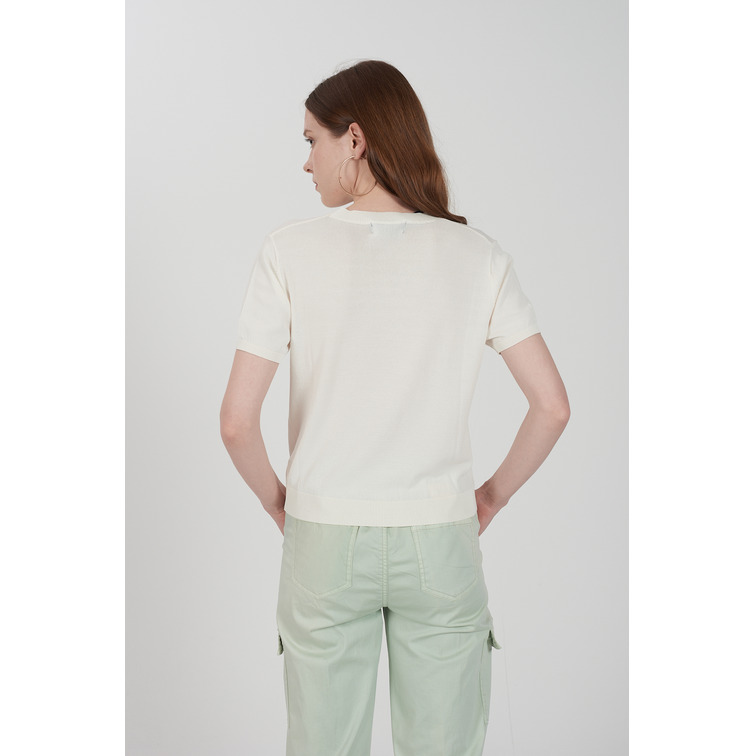 JERSEY MUJER  YES ZEE MAGLIA DONNA GIROCOLLO, M/C