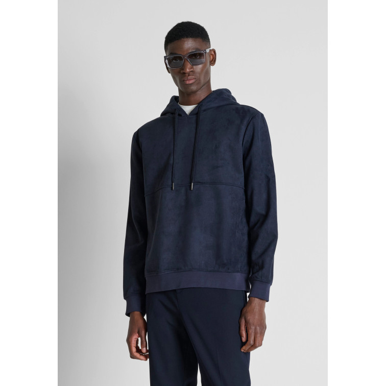 SUDADERA HOMBRE  ANTONY MORATO HOODIE RELAXED FIT IN SUEDE WI