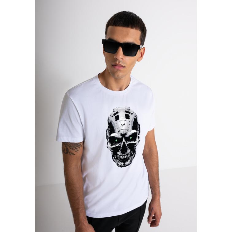 CAMISETA HOMBRE ANTONY MORATO ESTAMPADO CALAVERA SLIM FIT