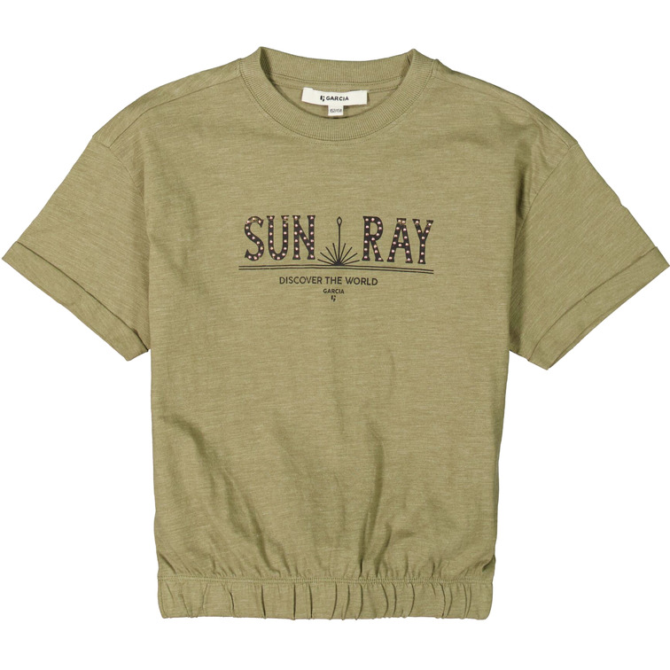 CAMISETA CON BAJO ELÁSTICO NIÑA GARCIA JEANS