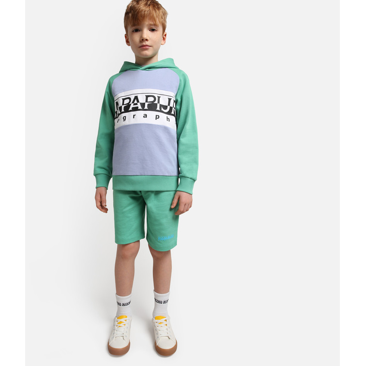 SUDADERA COLORBLOCK CON CAPUCHA NIÑO NAPAPIJRI ENTREMONT
