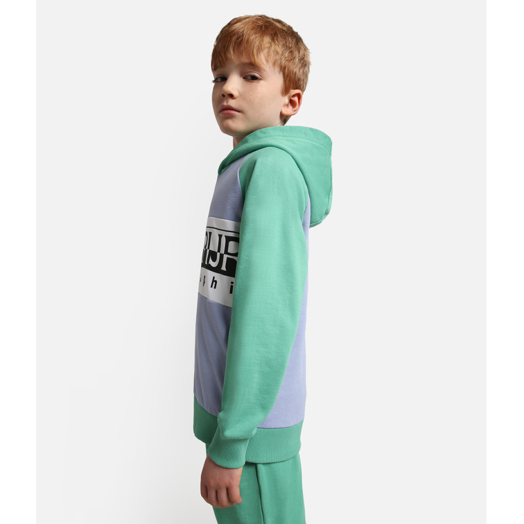 SUDADERA COLORBLOCK CON CAPUCHA NIÑO NAPAPIJRI ENTREMONT