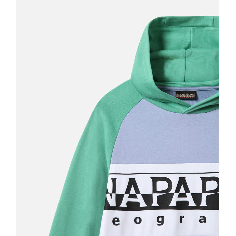 SUDADERA COLORBLOCK CON CAPUCHA NIÑO NAPAPIJRI ENTREMONT