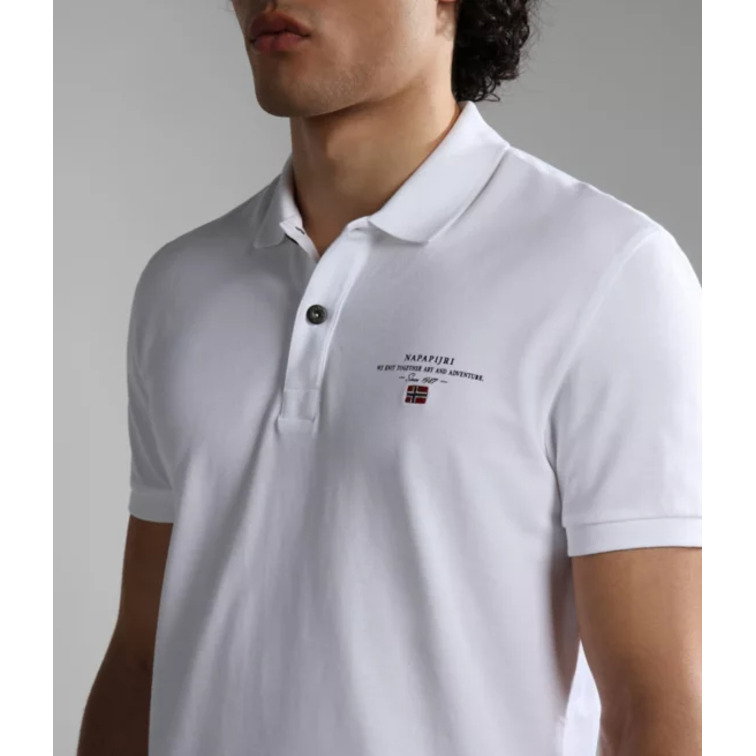POLO BÁSICO DE MANGA CORTA HOMBRE NAPAPIJRI ELBAS