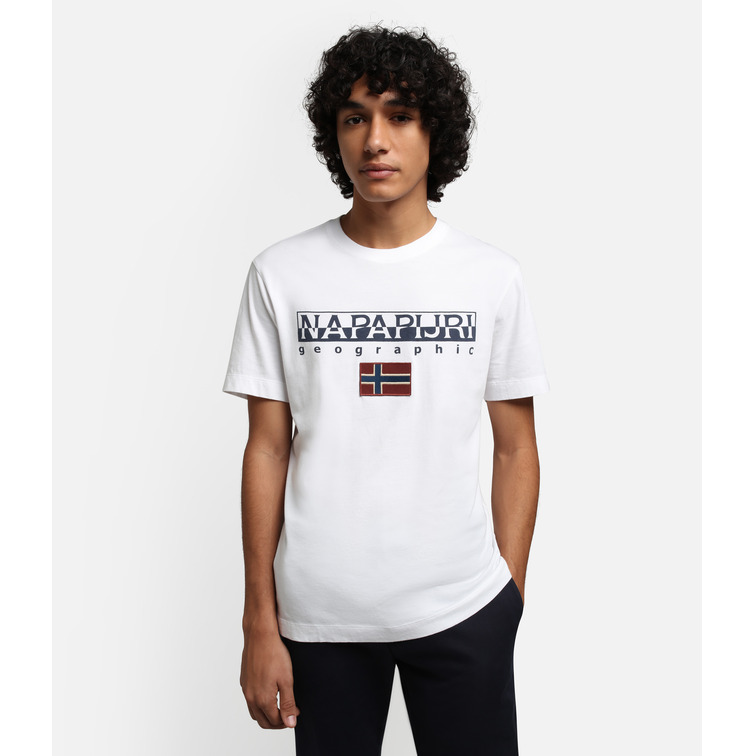 CAMISETA CON PARCHE CON LOGO HOMBRE NAPAPIJRI AYAS