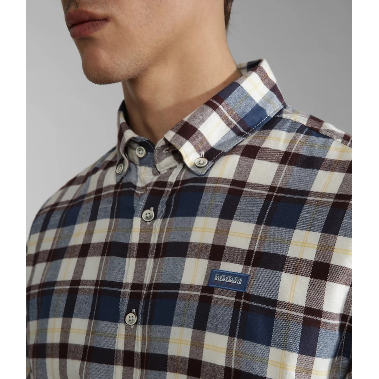 CAMISA ESTAMPADA A CUADROS HOMBRE NAPAPIJRI TREKKING
