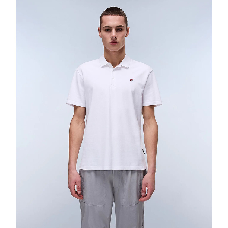 POLO HOMBRE  NAPAPIJRI EALIS SS SUM 002 BRIGHT WHITE