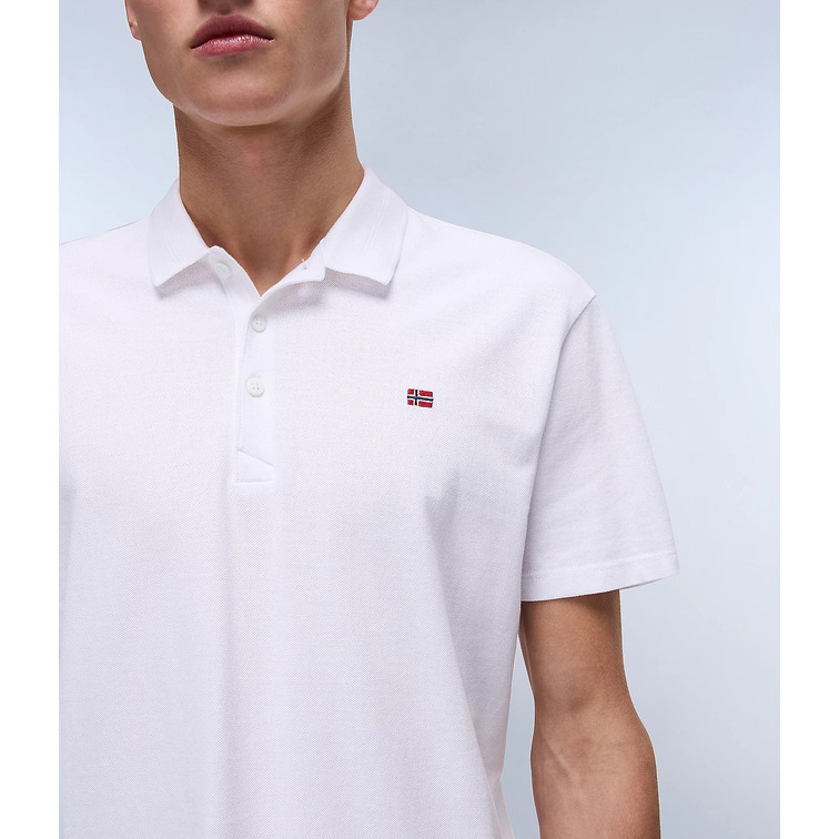 POLO HOMBRE  NAPAPIJRI EALIS SS SUM 002 BRIGHT WHITE