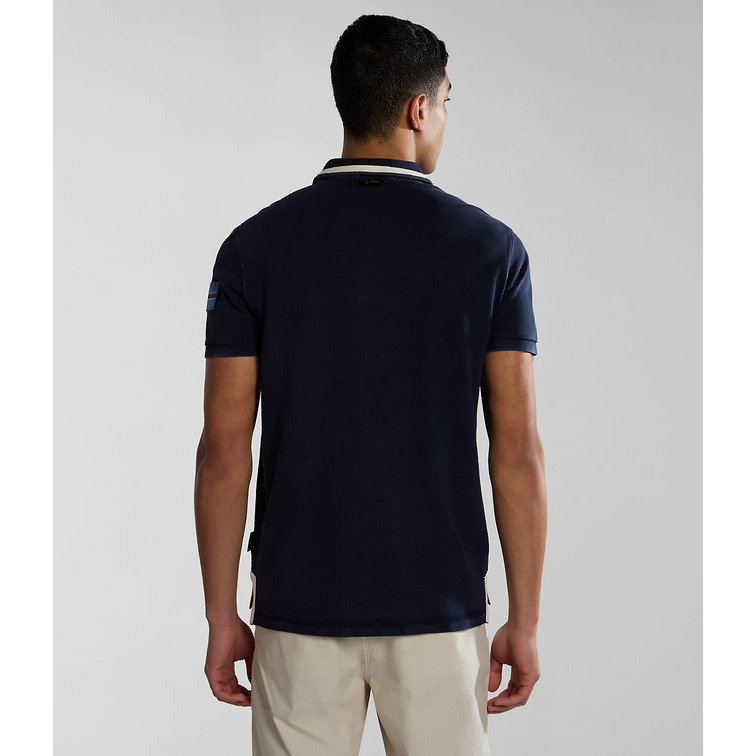 POLO HOMBRE  NAPAPIJRI GANDY 4 BLU MARINE