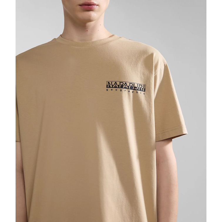 CAMISETA HOMBRE  NAPAPIJRI S-KOTCHO BEIGE CORNSTALK