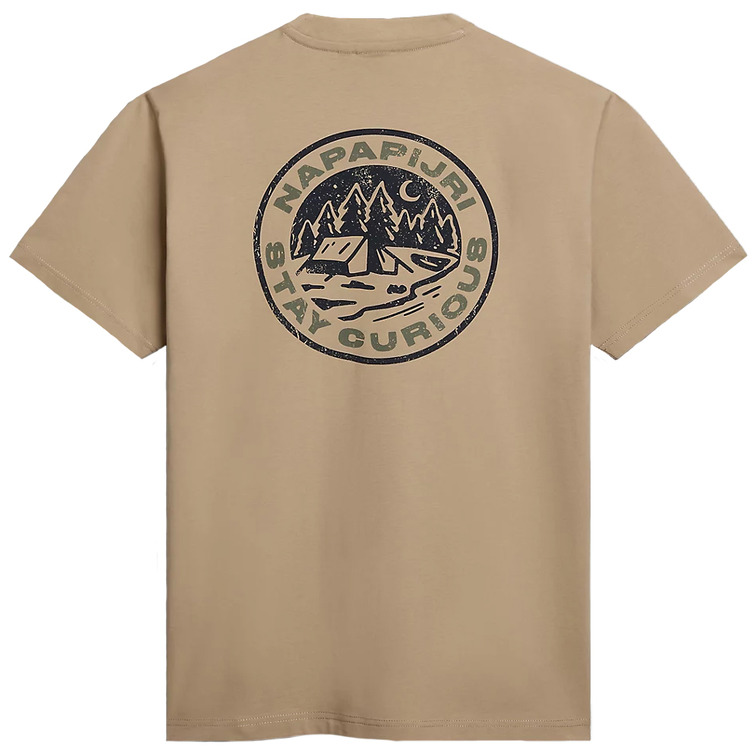 CAMISETA HOMBRE  NAPAPIJRI S-KOTCHO BEIGE CORNSTALK