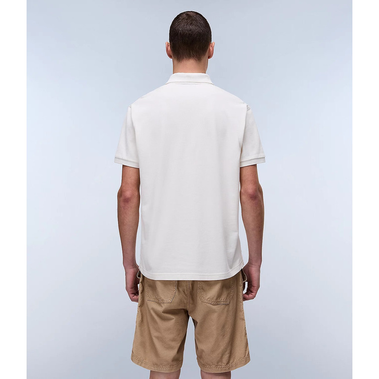 POLO HOMBRE  NAPAPIJRI E-CLANIS SS N1A WHITE WHISPER