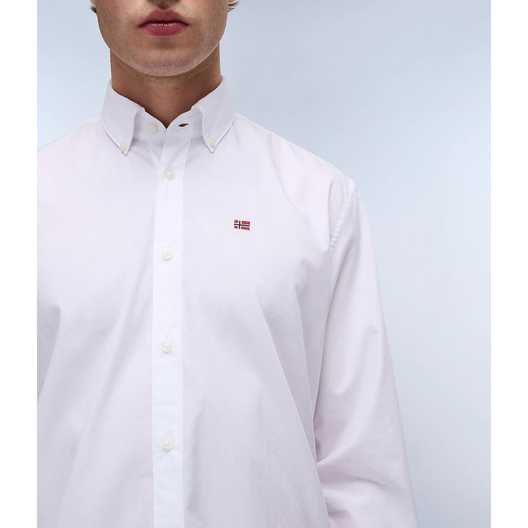 CAMISA HOMBRE  NAPAPIJRI G-TERRA LS 002 BRIGHT WHITE