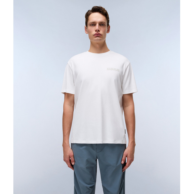 CAMISETA HOMBRE  NAPAPIJRI S-VANNI SS 206 WHITE HERON