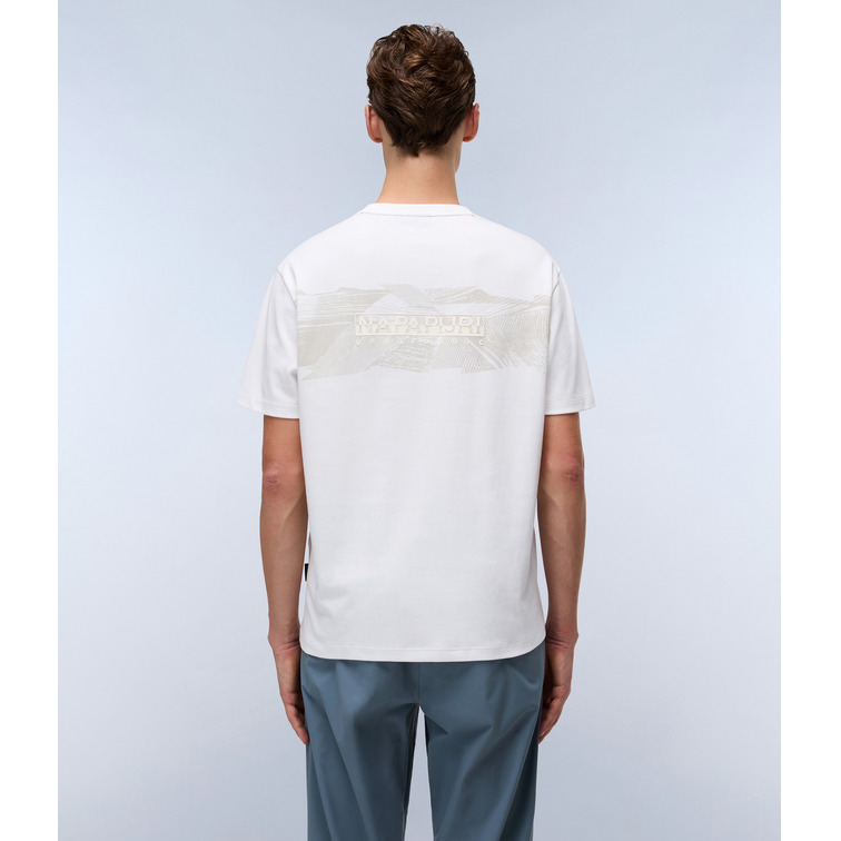 CAMISETA HOMBRE  NAPAPIJRI S-VANNI SS 206 WHITE HERON
