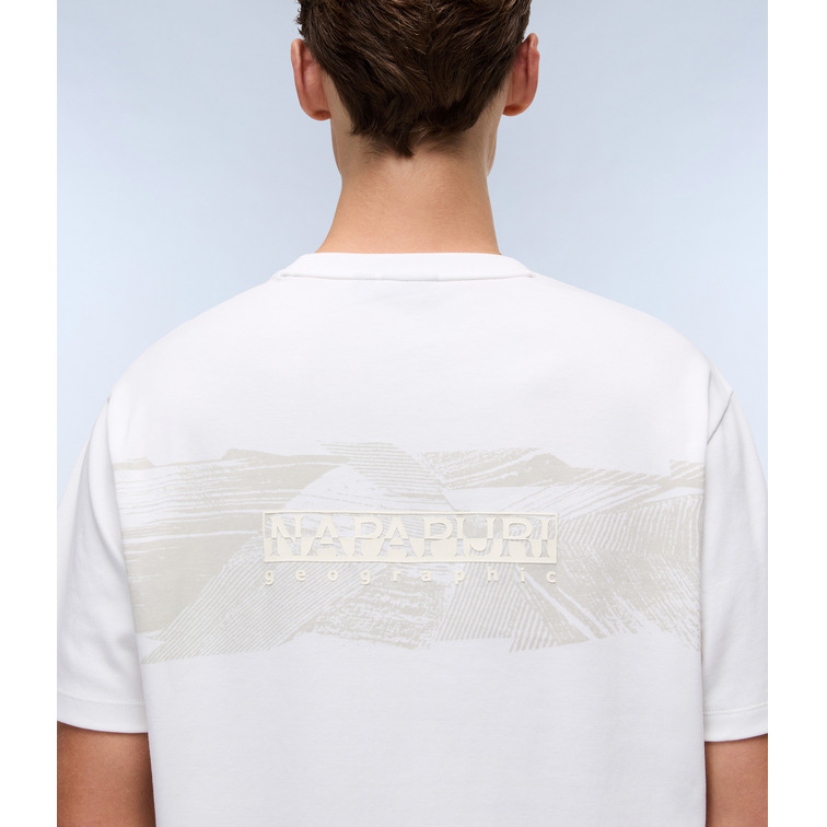 CAMISETA HOMBRE  NAPAPIJRI S-VANNI SS 206 WHITE HERON