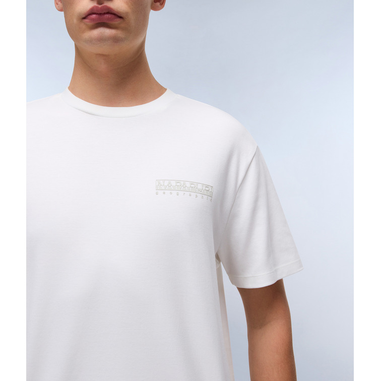 CAMISETA HOMBRE  NAPAPIJRI S-VANNI SS 206 WHITE HERON