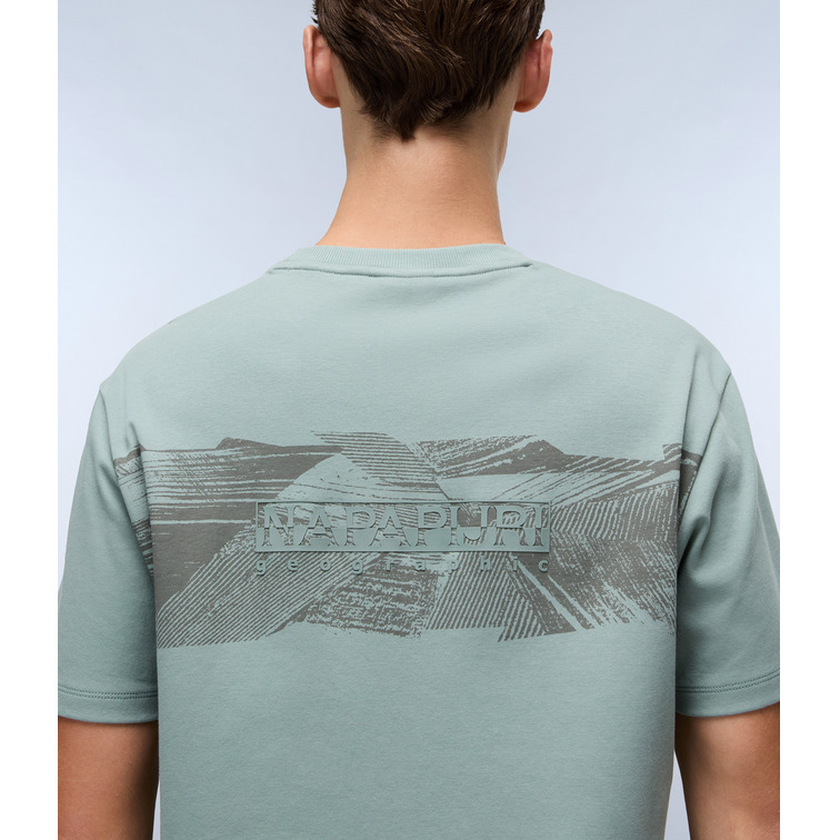CAMISETA HOMBRE  NAPAPIJRI S-VANNI SS G1X GREEN MIL G1X