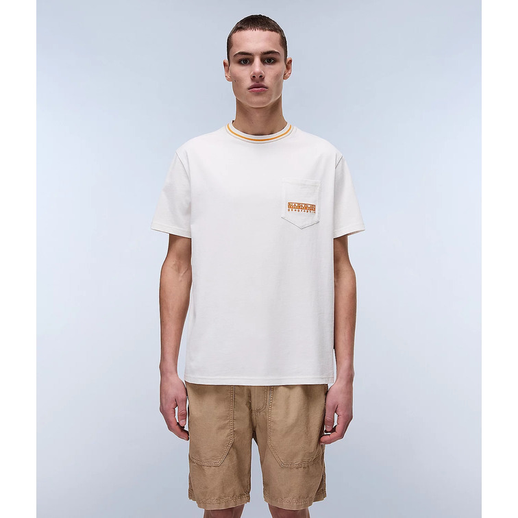 CAMISETA HOMBRE  NAPAPIJRI S-MURLO SS N1A WHITE WHISPER