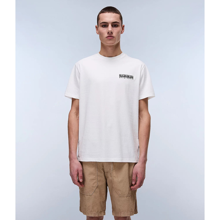 CAMISETA HOMBRE  NAPAPIJRI S-VIGNONI BACK SS 206 WHITE HE