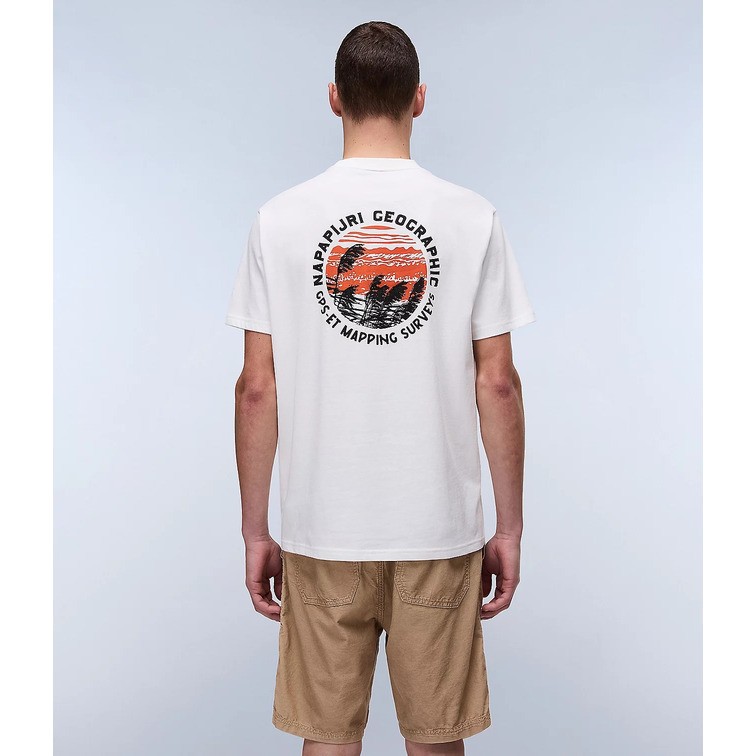 CAMISETA HOMBRE  NAPAPIJRI S-VIGNONI BACK SS 206 WHITE HE