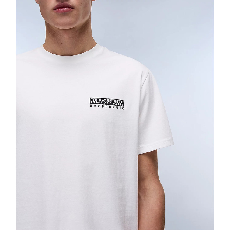 CAMISETA HOMBRE  NAPAPIJRI S-VIGNONI BACK SS 206 WHITE HE